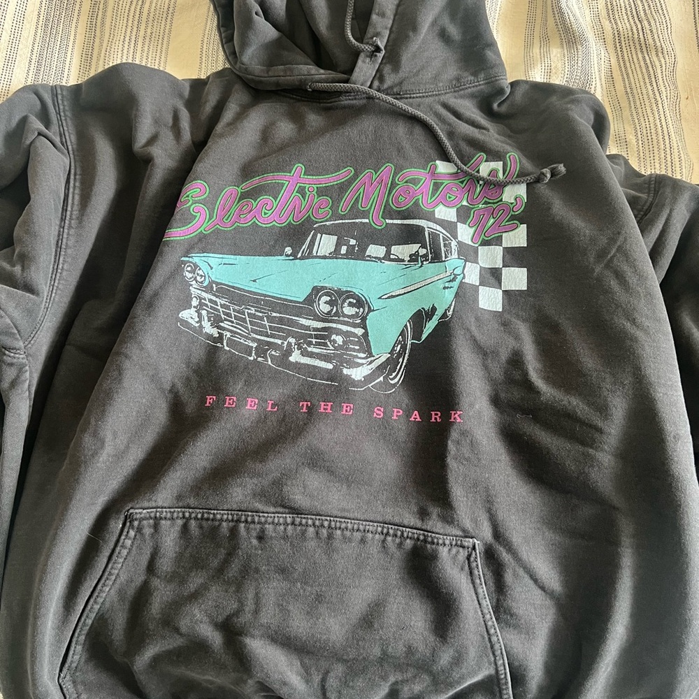 Graphic Hoodie with Car Design